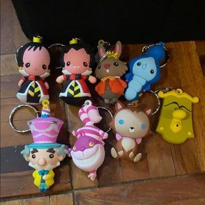 Alice in wonderland keychain lot